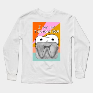 Tooth with x-ray illustration - I can see through you! - for Long Sleeve T-Shirt